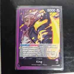 OP08-057 King : Leader English One Piece TCG Card : OP08: Two Legends - Image 1