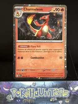 Pokemon Card Charmeleon 008/091 Paldean Fates Cosmos Holo Near Mint - Image 1