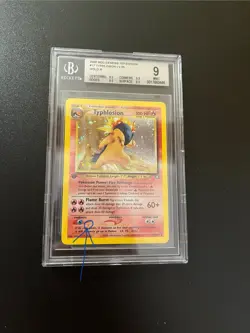 BLACK DOT ERROR 1st Edition Typhlosion 17/111 BGS 9 MINT Holo Pokemon Cards Neo - Image 4