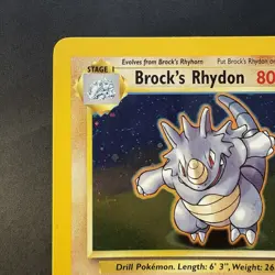 Pokemon Vintage Holo Brock's Rhydon Gym Heroes Wotc 2000 - Image 2