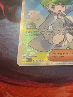 Pokemon TCG: Wally's Compassion 176/132 Me01: Mega Evolution Holo NM - Image 5