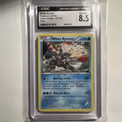 2016 POKEMON XY FATES COLLIDE 21 WHITE KYUREM-HOLO CGC 8.5 - Image 1