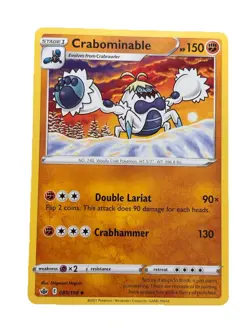 New: 2021 Pokemon TCG Crabominable 085 Chilling Reign Regular Uncommon - Image 1
