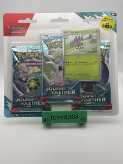 Pokemon TCG Journey Together Triple Pack Blister - Yanmega Promo - New & Sealed - Image 1