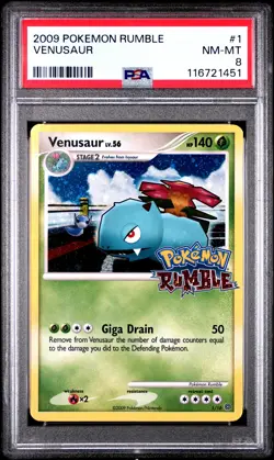 2009 Pokemon Rumble Venusaur PSA 8 #1 - Image 1