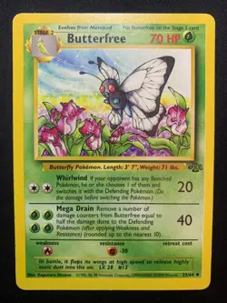 BUTTERFREE - 33/64 - JUNGLE - POKEMON CARD - MP - Image 1