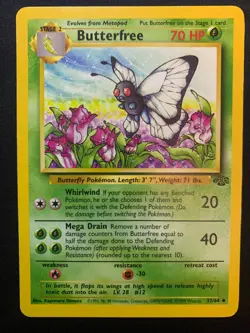BUTTERFREE - 33/64 - JUNGLE - POKEMON CARD - MP - Image 1