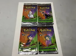 Lot oF 4 Pokemon TCG GYM CHALLENGE Opened Booster Pack Wrappers Full Art Set - Image 5