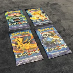 2016 pokemon XY Evolutions Booster Pack x 4 - Full Art set - SEALED - Image 4