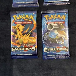 2016 pokemon XY Evolutions Booster Pack x 4 - Full Art set - SEALED - Image 5