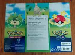 Pokemon Go Alolan Exeggutor V Collection Box 4 Booster Pack Set Factory Sealed - Image 2