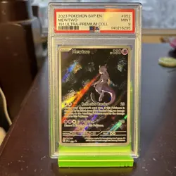 2023 POKEMON SVP EN-SV PROMO 151 ULTRA-PREMIUM COLLECTION #052 MEWTWO PSA 9 - Image 1