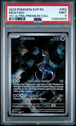 Mewtwo 052 PSA 9 Mint Pokemon 151 Ultra Premium Collection Promo 2023 SVP En - Image 1