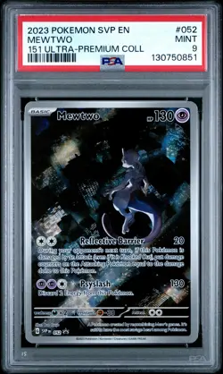 2023 POKEMON SVP EN-SV PROMO 151 ULTRA-PREMIUM COLLECTION #052 MEWTWO PSA 9 - Image 1