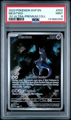 2023 POKEMON SVP EN-SV PROMO 151 ULTRA-PREMIUM COLLECTION #052 MEWTWO PSA 9 - Image 1