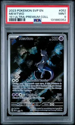 2023 POKEMON SVP EN-SV PROMO 151 ULTRA-PREMIUM COLLECTION #052 MEWTWO PSA 9 - Image 1
