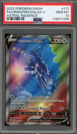 Pokemon Origin Forme Dialga V Astral Radiance Full Alt Art #177 PSA 10 Gem Mint - Image 1