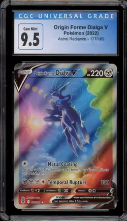 Pokemon Origin Forme Dialga V Astral Radiance Full Alt Art #177 CGC 9.5 - Image 1