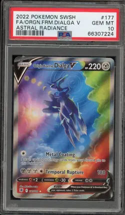 Pokemon Origin Forme Dialga V Astral Radiance Full Alt Art #177 PSA 10 Gem Mint - Image 1