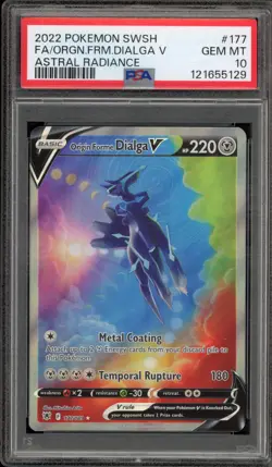 Pokemon Origin Forme Dialga V Astral Radiance Full Alt Art #177 PSA 10 Gem Mint - Image 1