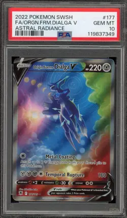 Pokemon Origin Forme Dialga V Astral Radiance Full Alt Art #177 PSA 10 Gem Mint - Image 1