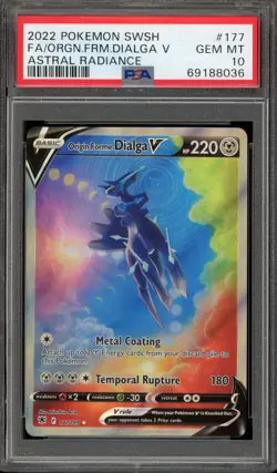 Pokemon Origin Forme Dialga V Astral Radiance Full Alt Art #177 PSA 10 Gem Mint - Image 1