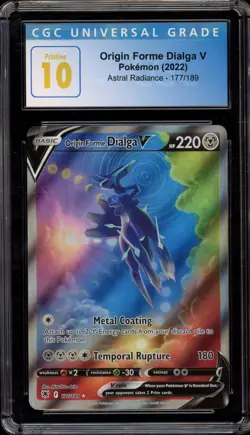 Pokemon Origin Forme Dialga V Astral Radiance Full Alt Art #177 CGC 10 Pristine - Image 1