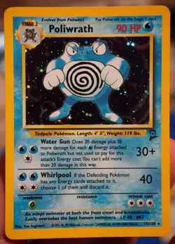 NM Poliwrath Base Set 2 Holo Vintage Pokemon Card TCG WOTC UK 13/102 - Image 1