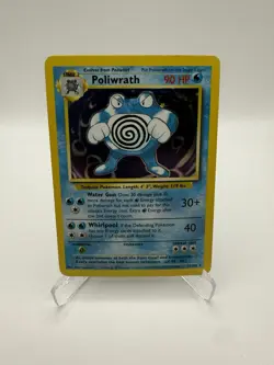 Pokemon TCG - Poliwrath 13/102 Base Set Holo Rare WOTC 1999 - Image 1