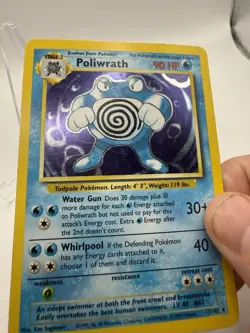 Pokemon TCG - Poliwrath 13/102 Base Set Holo Rare WOTC 1999 - Image 5