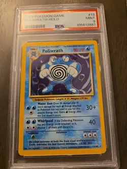 Pokemon TCG Poliwrath 13/102 1999 Base Set Holo PSA 9 English Card Canadian Sale - Image 2