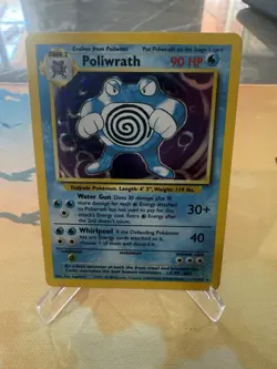 Pokemon TCG - Poliwrath 13/102 Base Set Holo Rare WOTC 1999 - Image 1