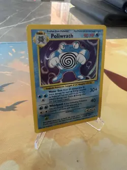 Pokemon TCG - Poliwrath 13/102 Base Set Holo Rare WOTC 1999 - Image 3