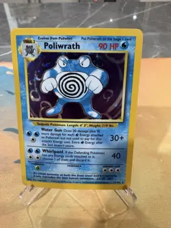 Pokemon TCG - Poliwrath 13/102 Base Set Holo Rare WOTC 1999 - Image 1