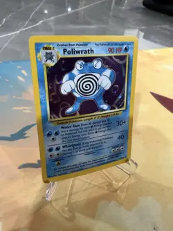 Pokemon TCG - Poliwrath 13/102 Base Set Holo Rare WOTC 1999 - Image 3