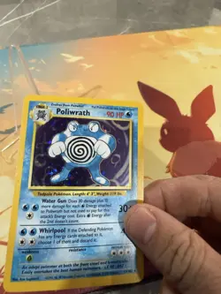Pokemon TCG - Poliwrath 13/102 Base Set Holo Rare WOTC 1999 - Image 5