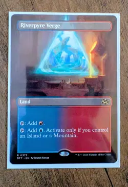 MTG Aetherdrift - Riverpyre Verge (Borderless) rare R 0372 - Image 1