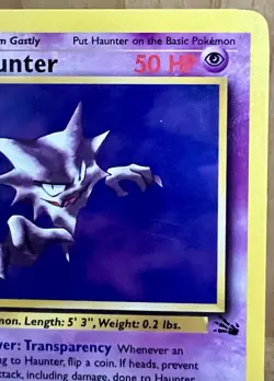 Haunter Pokemon TCG Fossil Set Unlimited 21/62 Rare Non-Holo LP - Image 4