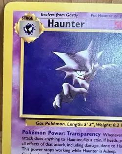 Haunter Pokemon TCG Fossil Set Unlimited 21/62 Rare Non-Holo LP - Image 5
