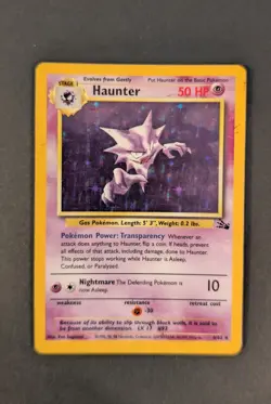 🟣 Haunter 6/62 🟣 Holo Rare Fossil Set Pokemon Card TCG - Image 1