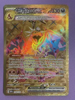 Pokemon TCG Charizard EX 228/197 Obsidian Flames Hyper Rare Gold Card - Image 1