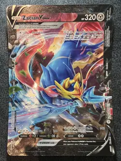 Jumbo Card Zacian V-UNION SWSH165 Black Star Promo Pokemon Card NM - Image 1