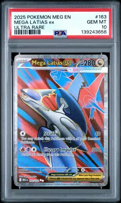 2025 POKEMON MEG EN-MEGA EVOLUTION ULTRA RARE #163 MEGA LATIAS EX PSA 10 - Image 1
