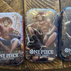 ONE PIECE CARD GAME - TIN PACK ART SET VOL. 2 (TS-02, OP13) x 3 READY TO SHIP - Image 3