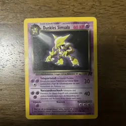 Dark Alakazam Dunkles Simsala 18/82 German Team Rocket Pokemon Card Non Holo - Image 1