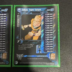 Score Dragon Ball GT CCG 2004 Baby Saga Gohan Personality Holo Lot (3 Cards) - Image 4