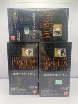 Neon Genesis Evangelion Card Game Booster Part 1 Sealed Box 3 Set Bandai - Image 1