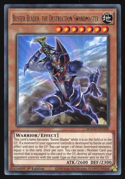 Buster Blader, the Destruction Swordmaster - MAGO-EN100 - Gold Rare - Yugioh - Image 1