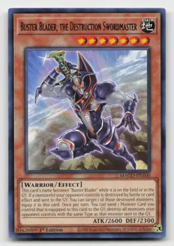 Yugioh Buster Blader, the Destruction Swordmaster MAGO-EN100 Rare 1st Edition NM - Image 1