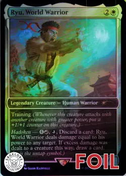 MTG Ryu, World Warrior (429) | NM Foil | Secret Lair Street Fighter {SLD} - Image 1